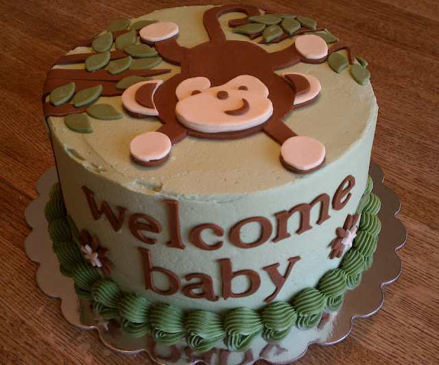 monkey theme so i made a monkey cake of course monkey theme so i made a monkey cake of course